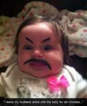 Drawing Eyebrows on Babies Will Not Disappoint You - Don't Poke The Bear