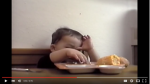 little boy sneaks food
